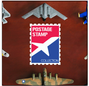 Postage Stamp Airplane Models