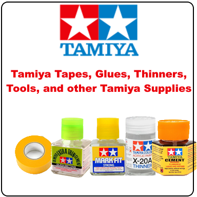 Tamiya Tape/Glues/Supplies.