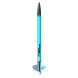 Turquoise and black arrow with a visible brand logo on a white background