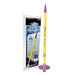 A Estes Long Ranger full scale model rocket shown next to its retail packaging on a plain white background.