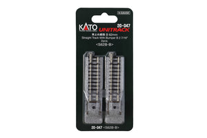 KATO 20-047 Unitrack N Gauge B 62mm Straight Track Bumper B 2 7/16 inch. 2pcs.