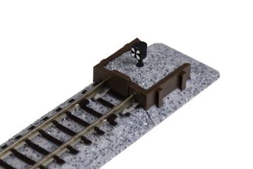 KATO 20-047 Unitrack N Gauge B 62mm Straight Track Bumper B 2 7/16 inch. 2pcs.