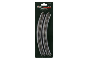 Kat20-120 Kato N Scale Unitrack Curved Track R315-45 Curved Track (4 each) (12 3/8-45d)