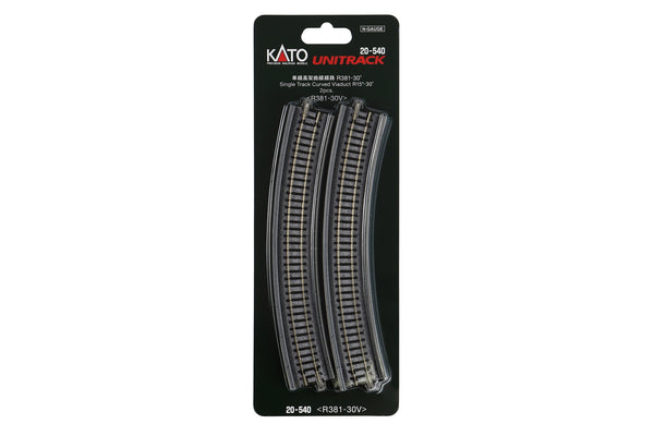 Kato 20-540 Unitrack N-Gauge single Track Curved Viaduct 2pcs