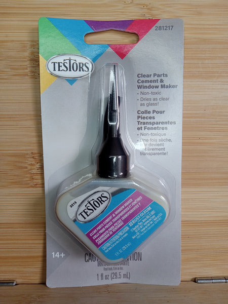 TES281217 Testors Clear Parts and Window Cement w/ Applicator.