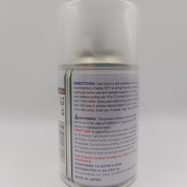 TAM85013 Tamiya TS-13 clear Lacquer Spray. (100ml can)