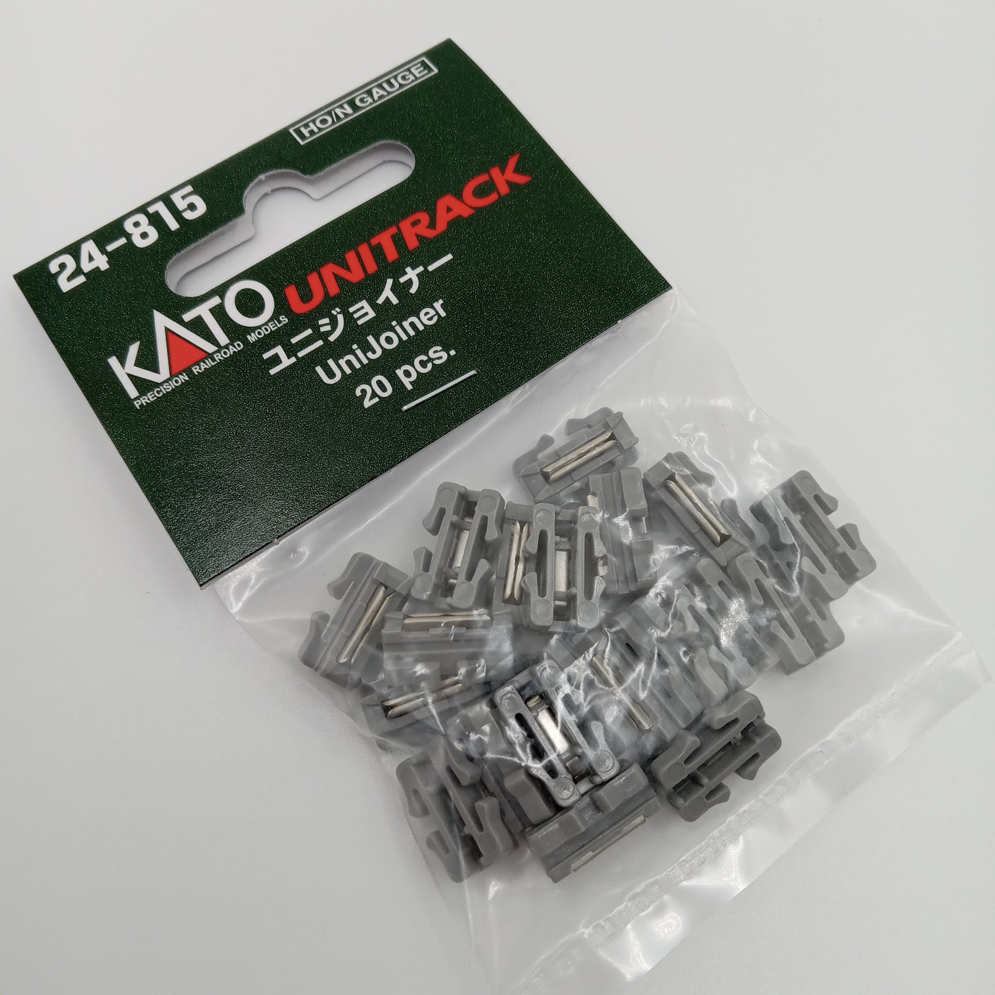 Kato 24-815 Unitrack Unijoiners (20 pieces) N/HO Gauge.