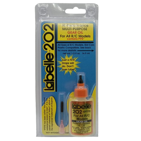 Labelle 202 HI-Performance Multi-Purpose Gear Oil For all R/C Models - contains PTFE - USA Made