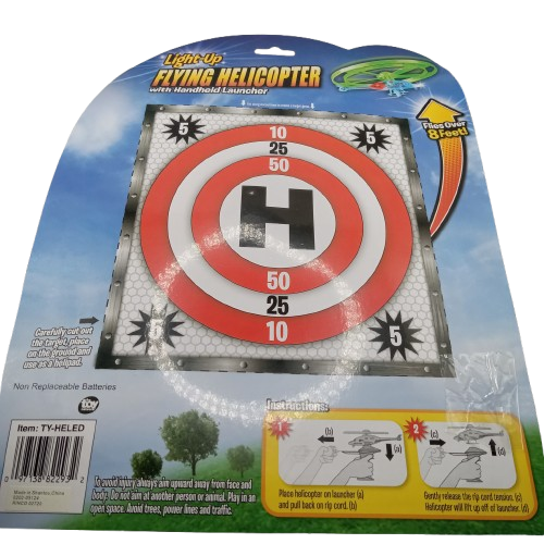 Light Up Ripcord Helicopter Assorted 6"
