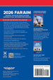 Back cover of a book titled '2026 FAR/AIM Federal Aviation Regulations Aeronautical Information Manual' with text and a QR code.
