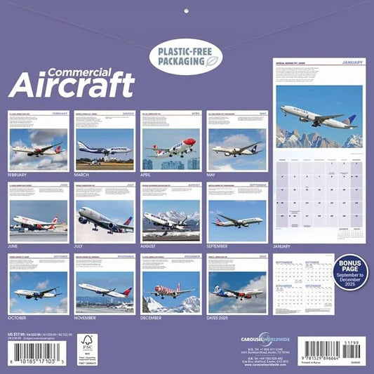 Commercial Aircraft - 2026 Wall Calendar
