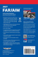 Back cover of the 2027 FAR/AIM Federal Aviation Regulations Aeronautical Information Manual, featuring a red and blue design with white text, a QR code, logos for Drone and FAA, and a barcode.