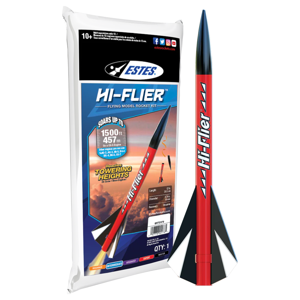 EST2178 Estes Hi-Flier Flying Model Rocket Kit.