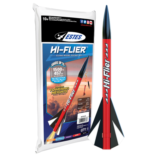 EST2178 Estes Hi-Flier Flying Model Rocket Kit.