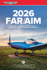 Book cover of 2026 FAR/AIM with a blue airplane on a grassy field