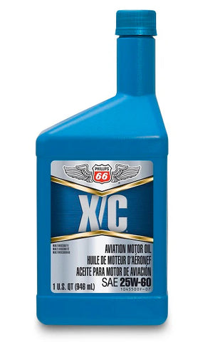 Phillips 66 X/C Aviation Motor Oil SAE 25W-60