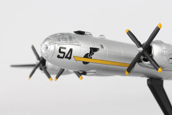 b-29 airplane model on white background