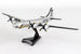 Model of a military aircraft on a white background