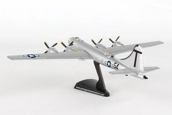 Model of a bomber airplane on a white background