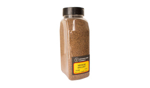 B1379 Woodland Scenics Medium Ballast Brown Shaker.