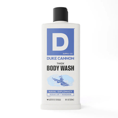 Duke Cannon THICK Body Wash Naval Diplomacy - Ocean Air + Mandarin 18oz