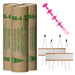 Three cardboard tubes labeled 'B6-4' with a model rocket and fuse on a white background.