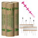 Three cardboard tubes labeled 'B6-4' with a model rocket and fuse on a white background.