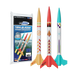 Estes Trailblazer Trio rocket set with packaging on a white background