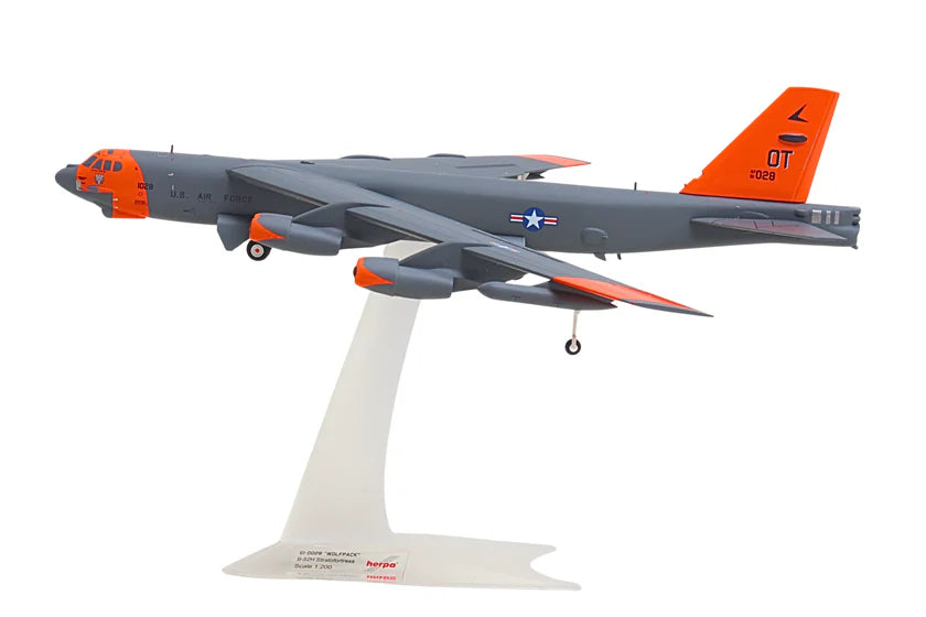Herpa B-52H Orange livery airplane model