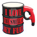 jet fuel coffee mug red and black