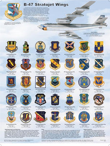 B-47 Stratojet Wings Educational Poster 18x24.