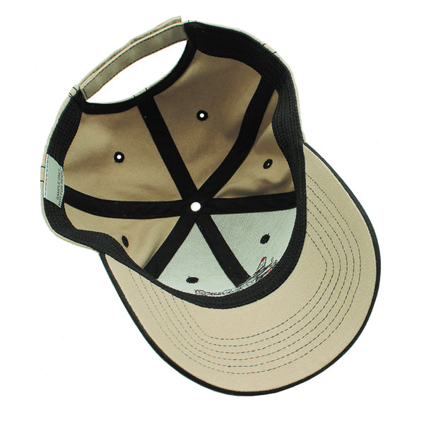 p-38 airplane hat with the color tan