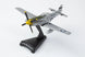 Model of a P-51D Mustang airplane on a white background