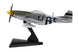 P-51 Mustang Model airplane on a stand with visible branding
