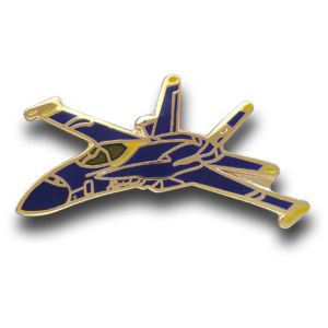 F/A-18 Hornet Blue Angels Lapel Pin.