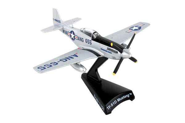 PS5342-9 Postage Stamp P-51D Mustang Toulouse Nuts 1/100 Scale Airplane Model