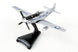 P-51 mustang Model airplane on a stand with a white background