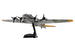 Model of a B-17 bomber airplane on a white background
