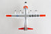 Model airplane with USCG markings on a white background