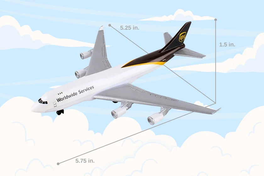 daron 747 ups airplane model toy