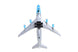 Model airplane on a white background