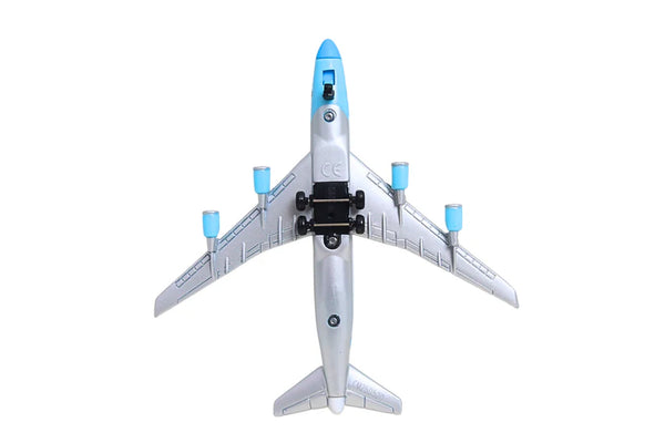 Model airplane on a white background