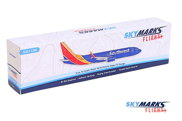SKF005 Skymarks Flight Southwest 737-800 1/200 Scale Airplane Model.