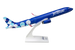 Model airplane with 'jetBlue' branding on a white background