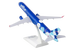 Model airplane with JetBlue branding on a white background