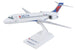 Model airplane with Delta Airlines branding on a white background