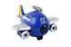 Blue airplane-shaped keychain with Southwest Airlines logo on a white background