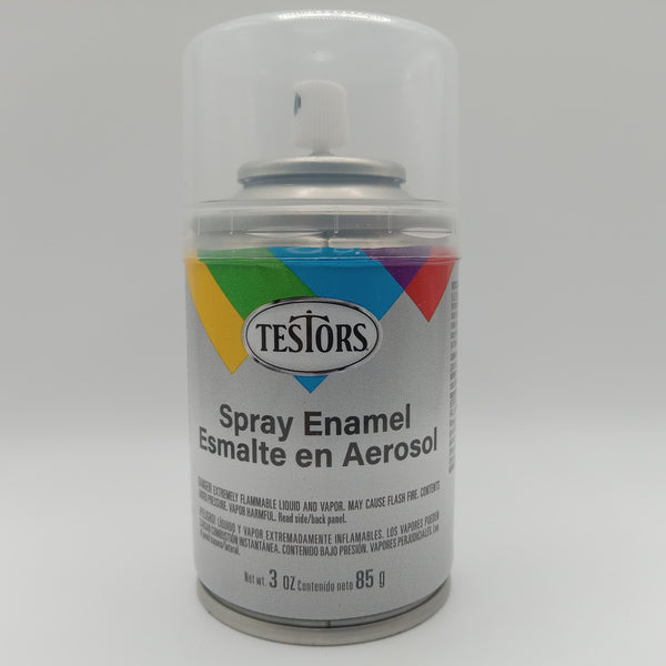 A 3oz spray can of Testors High Gloss Clear Coat spray enamel.