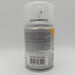 Spray paint can with label on a gray background
