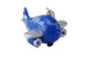 Blue airplane keychain with 'jetBlue' branding on a white background